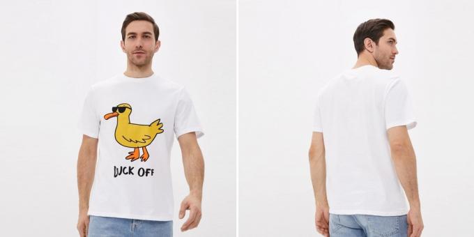 Camisetas con estampados: pato descarado