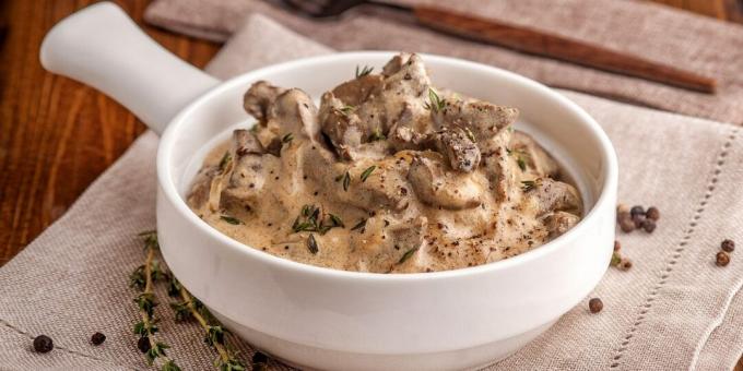 Stroganoff de ternera clásico