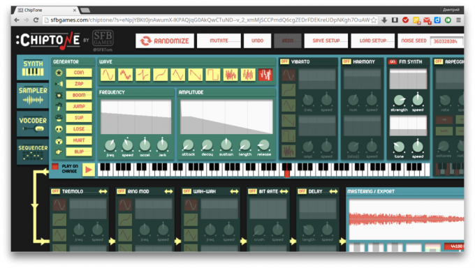 Cómo crear sonidos de juegos y dibujos animados: ChipTone