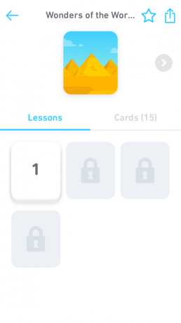 Tinycards proceso de aprendizaje: