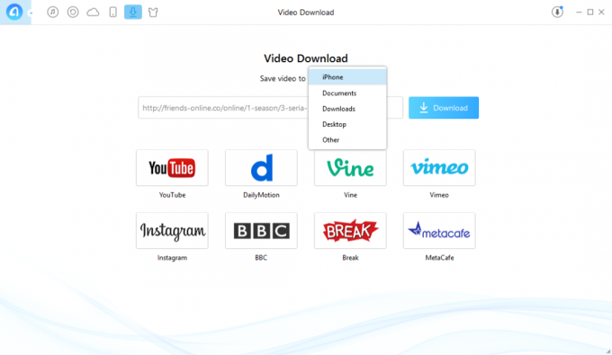 AnyTrans permite descargar el vídeo en tu iPhone y iPad