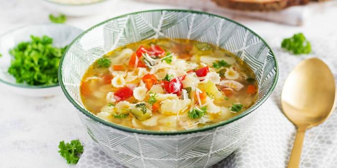 minestrone con pollo