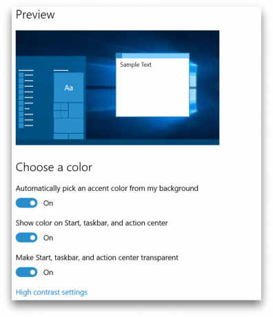 Windows 10 10525 acumulación de color