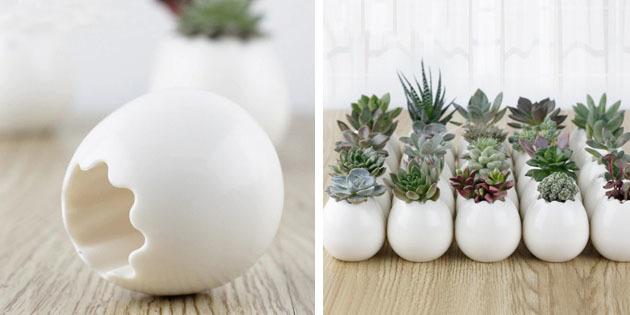 ollas en forma de huevos con el jardín de su casa Aliexpress