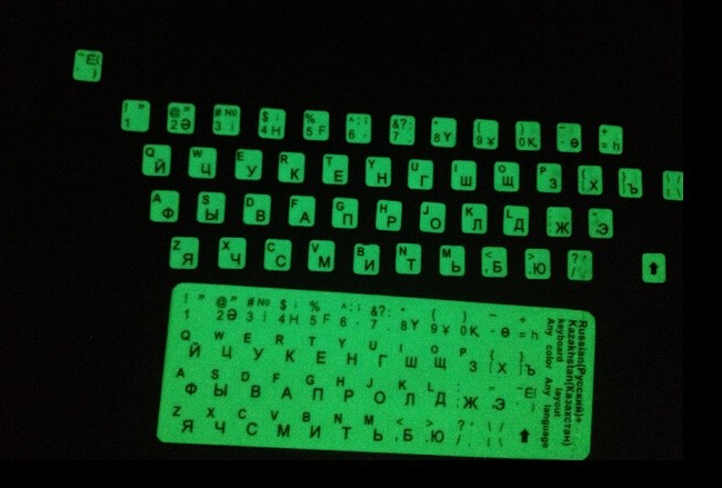 Los marcadores fluorescentes para teclado
