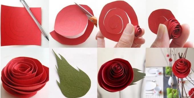 Cómo hacer una rosa de papel