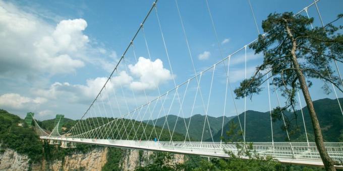 Los puentes más aterradores: el puente de cristal de Zhangjiajie