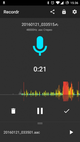 grabadora de voz de alta calidad para Android