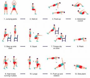 Un conjunto de ejercicios que le cambiará para siete minutos
