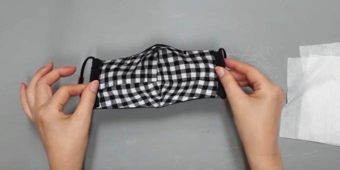 Cómo coser una mascarilla médica que no se arrugue con orificio de filtro e inserto flexible