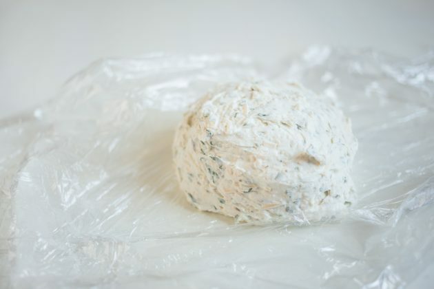 Snack de queso: forma una bola con la mezcla
