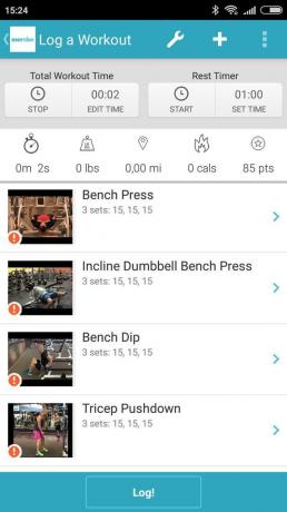 Exercise.com: aplicación