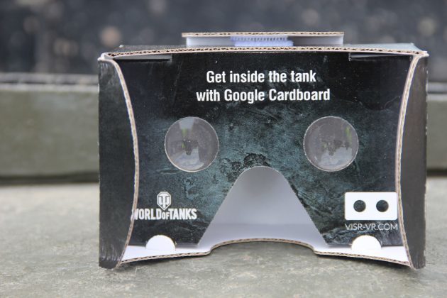 Google cartón con motivo Bovingtonskogo tankfesta 2015