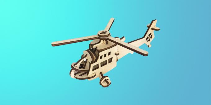 Modelo de helicóptero prefabricado