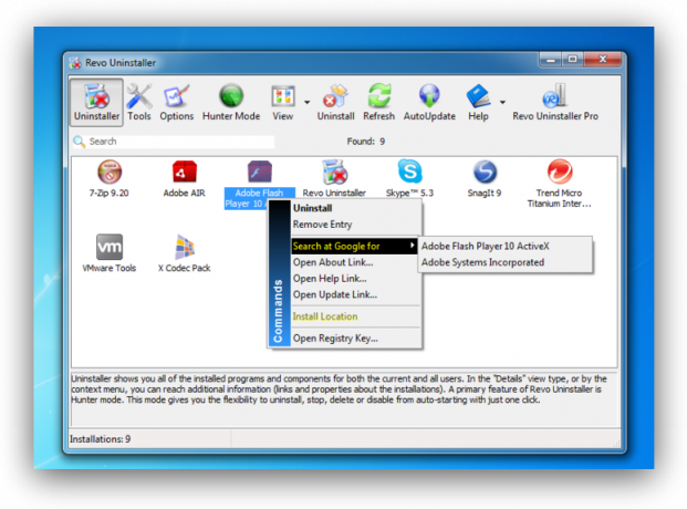 programa gratis para Windows: Revo Uninstaller 