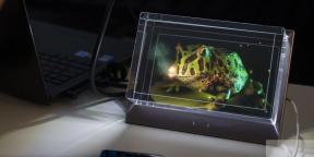 Lo del día: pantalla holográfica futurista con gráficos tridimensionales