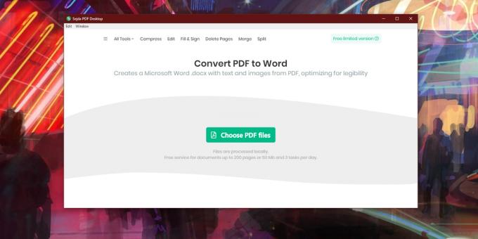 Convertir PDF a Word: Sejda PDF