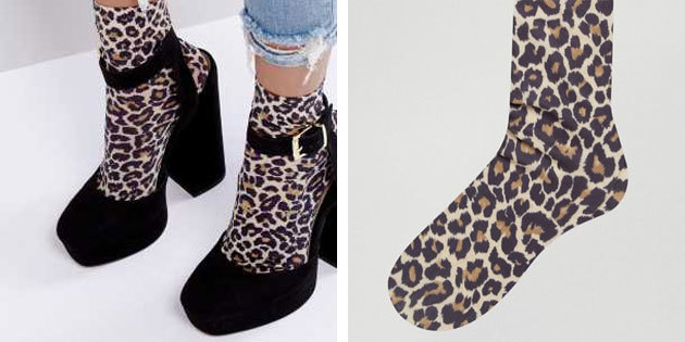 calcetines calcetines hermosas: leopardo
