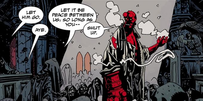 Hellboy: Hellboy lo que puede y lo que tiene con su mano