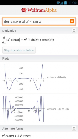 WolframAlpha: Matemáticas