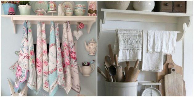 Añadir a bellos textiles interior de la cocina