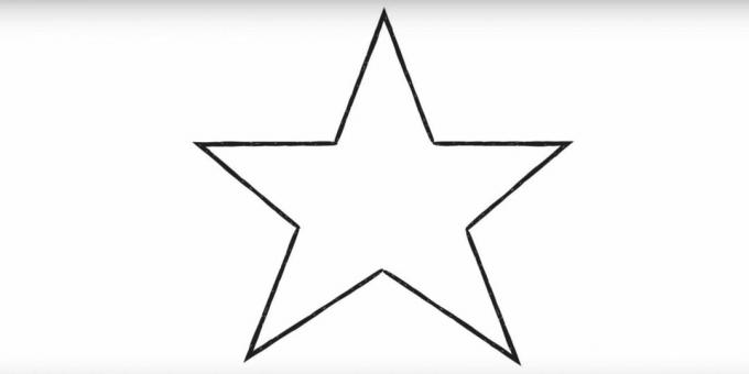 Cómo dibujar una estrella de una esquina