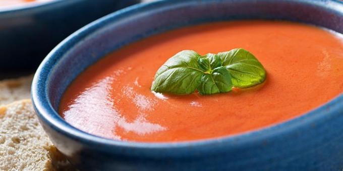 Recetas sopas de crema: sopa de tomate crema