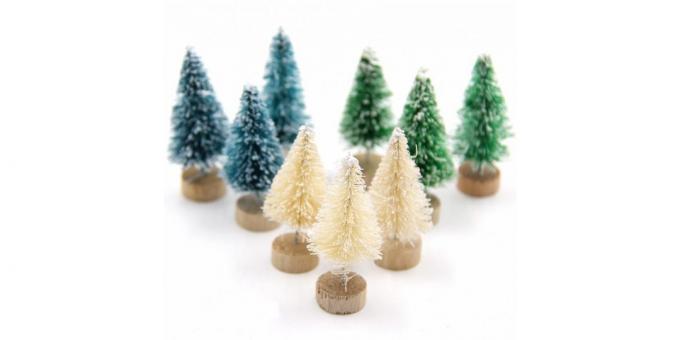 Los árboles de Navidad en miniatura