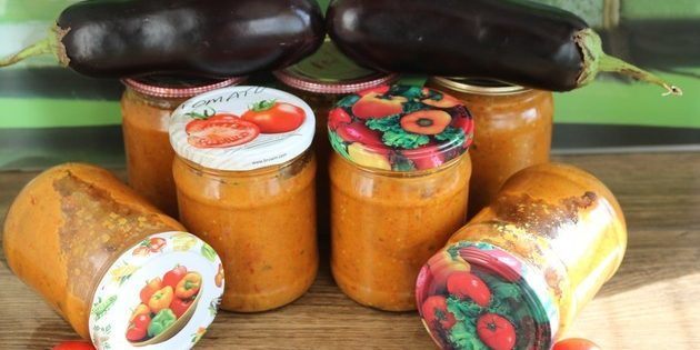 Berenjena: El caviar de berenjena asada con tomates, zanahorias y pimientos