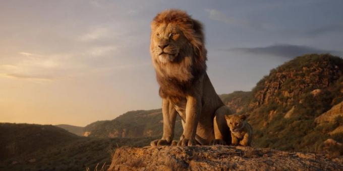 "El Rey León": Mufasa y Simba pequeña