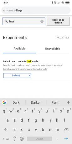 Modo noche en Chrome: contenidos web Android modo oscuro