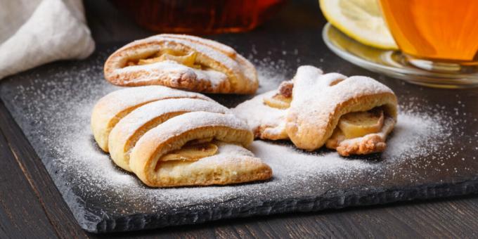 Galletas de requesón con manzanas