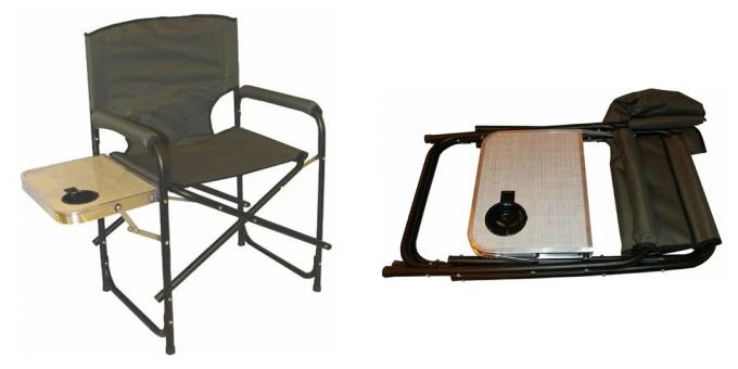 Silla plegable - sillón con mesa