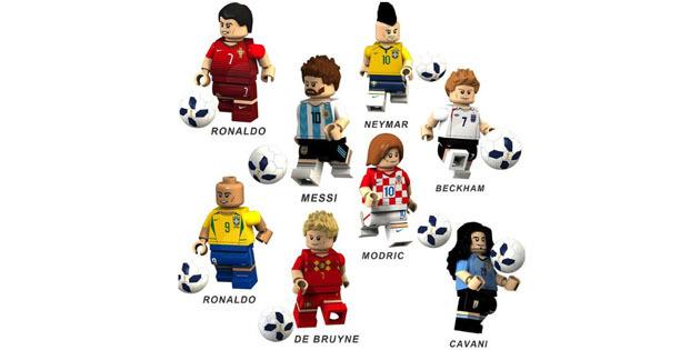Recuerdos para la Copa del Mundo. Lego-jugadores