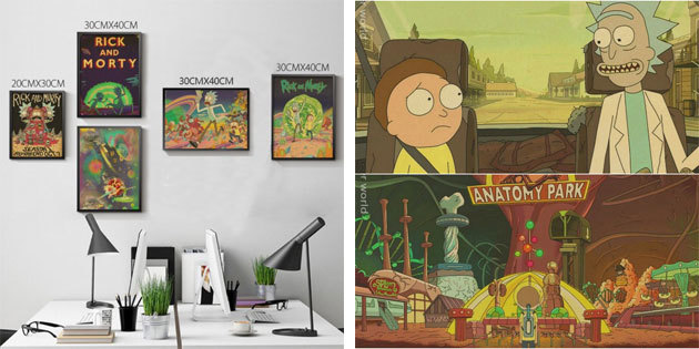 Cartel de "Rick y Morty"