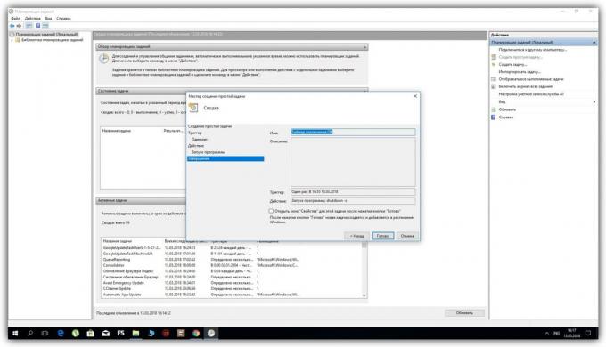 Cómo configurar el temporizador de apagado de Windows utilizando el "Programador de tareas"
