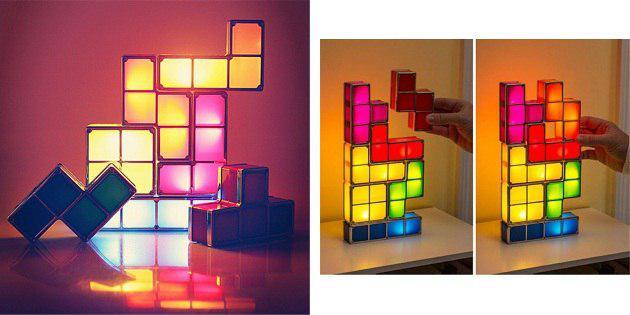 lámpara de Tetris