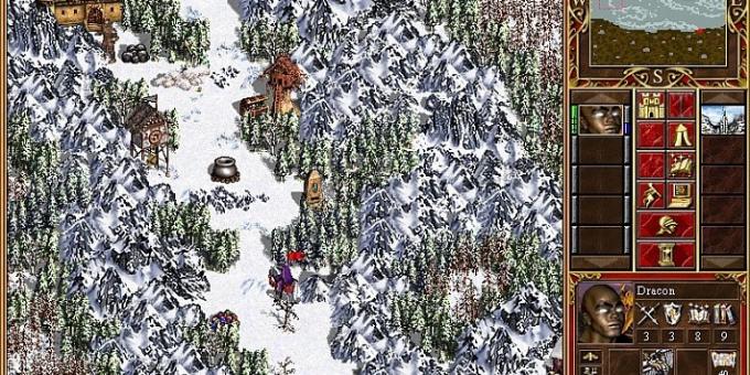 juegos viejos en el PC: mapa de Heroes of Might and Magic III