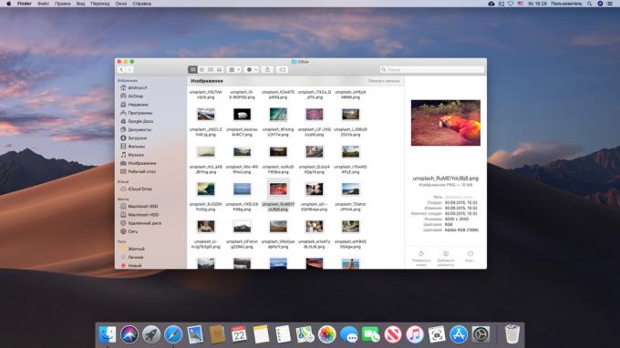Ver metadatos en Mac