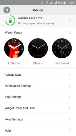 Xiaomi Amazfit Pace: Aplicación
