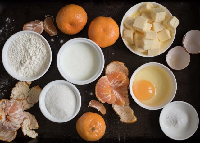 bizcochos de mandarina Ingredientes: