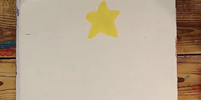 cómo dibujar el árbol esponjoso: imaginar una estrella