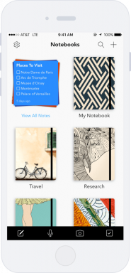 Zoho Notebook para iOS y Android - es otra alternativa a Evernote