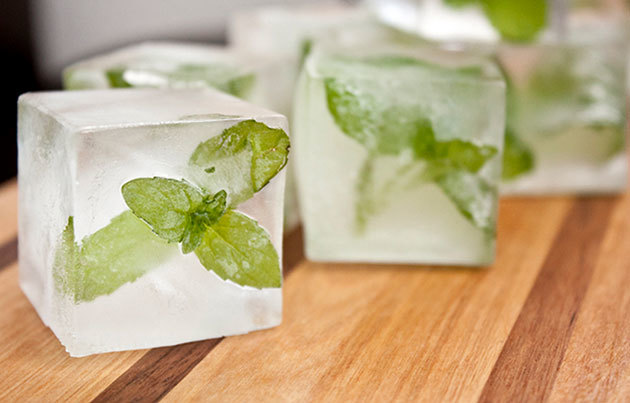 Hielo con la menta