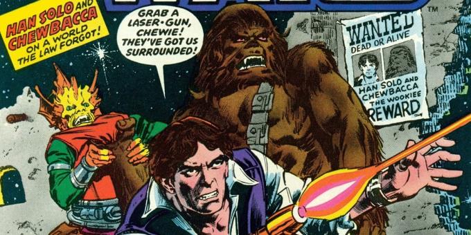 George Lucas: lanzó una serie de cómic de Marvel, y el mercado entró en un guión literario antes de la liberación de la película, una adaptación de un libro