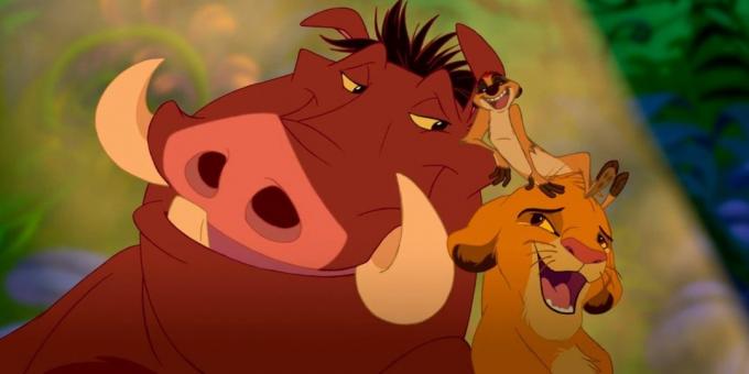 Dibujos animados "El Rey León": la canción está íntimamente entretejida en la narrativa, impulsado por la acción, los personajes revelan