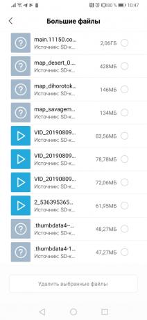 Xiaomi Cleaner Lite: búsqueda de archivos de gran tamaño