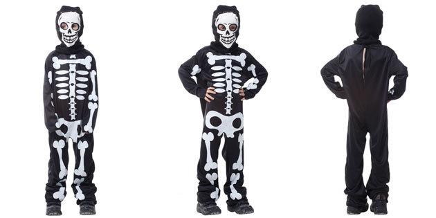 traje de esqueleto para Halloween