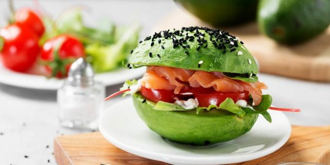 hamburguesa de aguacate