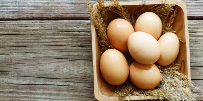 Alimentos que contienen yodo: huevos